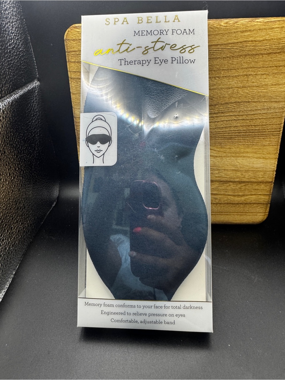 Memory Foam Anti-Stress Therapy Eye Pillow in Teal
